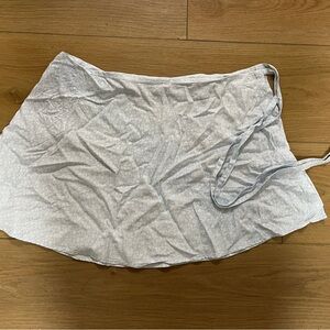 Brandy Melville Light Blue Floral Skirt